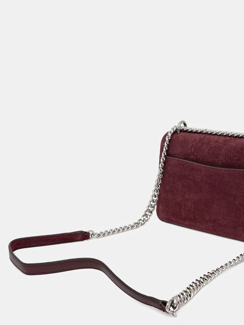 MICHAEL Michael Kors torebka zamszowa kolor bordowy 30F5SC7L3S - zdjęcie produktu nr 2