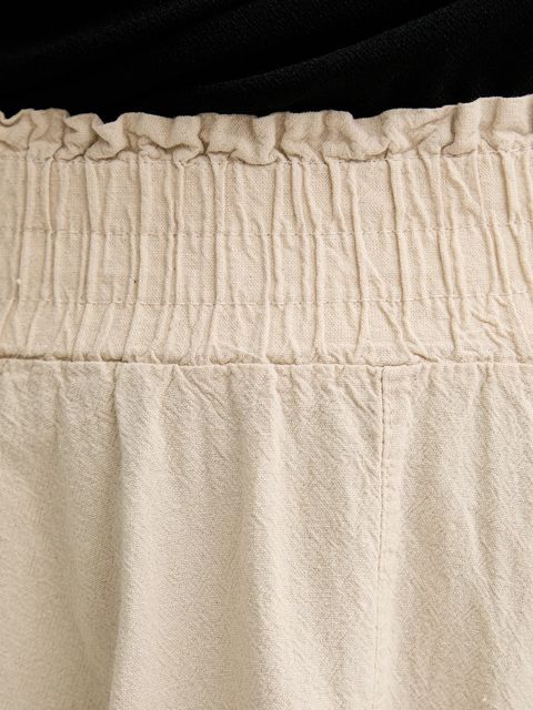 Answear Lab spódnica bawełniana kolor beżowy maxi rozkloszowana