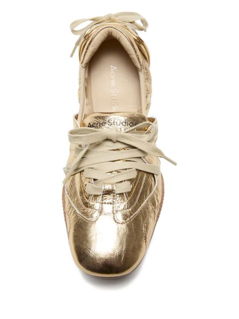 Acne Studios lace-up sneakers - Gold