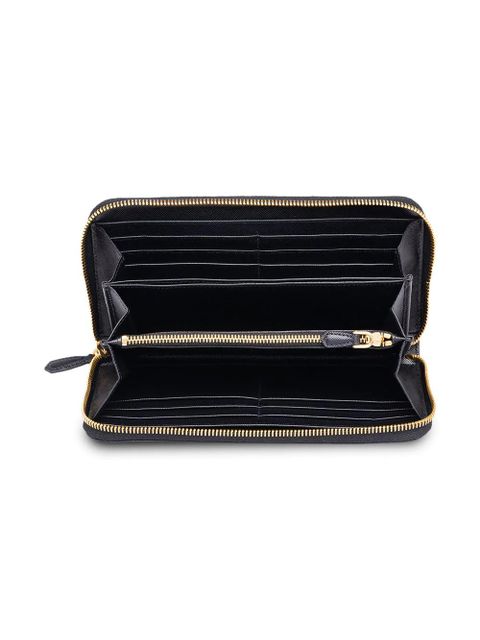 Prada large leather wallet - Black