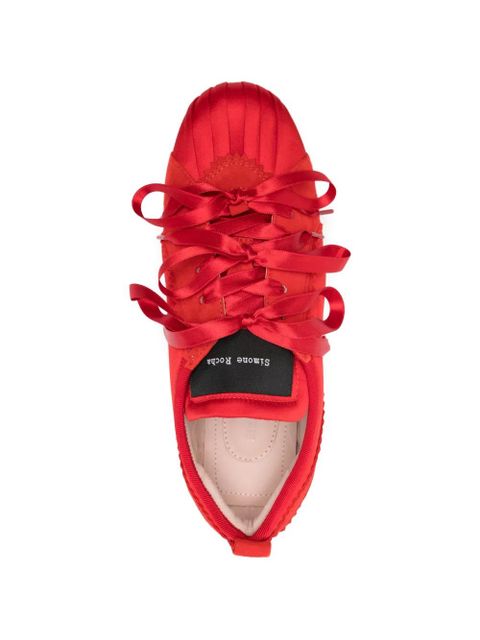 Simone Rocha ribbon sneakers - Red