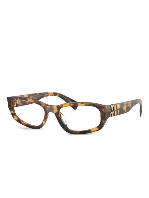 Miu Miu Eyewear tortoiseshell-pattern glasses - Brown