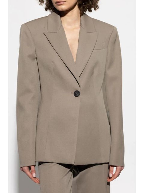 The Attico single-breasted blazer - Neutrals