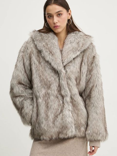 Abercrombie & Fitch płaszcz damski kolor szary przejściowa KI144-4281