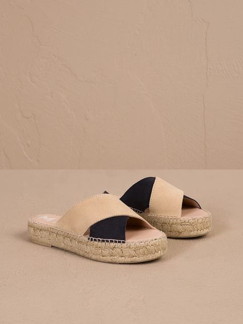 Manebi klapki zamszowe Double Sole X Bands Sandals - zdjęcie produktu nr 1