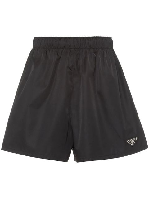 Prada Re-Nylon triangle-logo shorts - Black - zdjęcie produktu nr 1