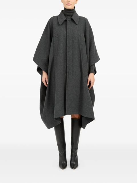MM6 Maison Margiela asymmetric cape - Grey - zdjęcie produktu nr 2