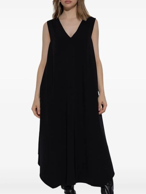 Sportmax V-neck sleeveless dress - Black