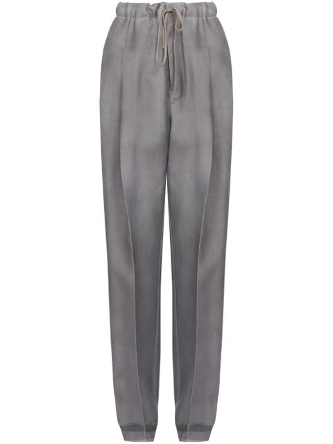 Maison Margiela four stitch-logo long-length track pants - Grey - zdjęcie produktu nr 1