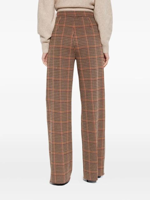 Max Mara plaid-pattern trousers - Brown