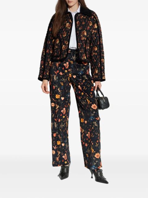 Burberry quilted floral-print jacket - Black - zdjęcie produktu nr 2