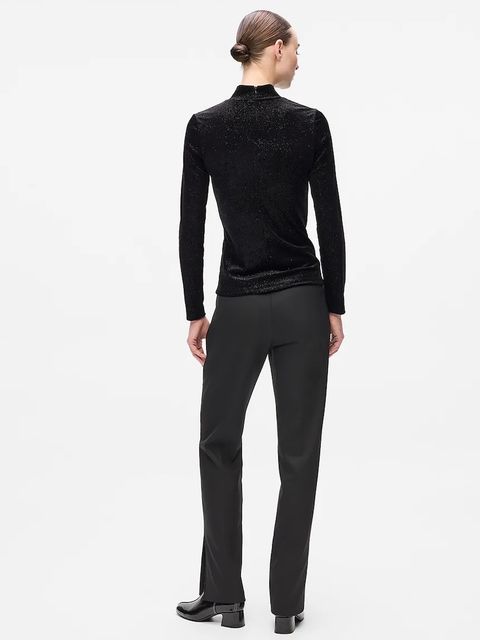 Karl Lagerfeld longsleeve kolor czarny z półgolfem A4W17047