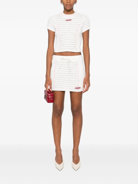 Casablanca drawstring trim skirt - White - zdjęcie produktu nr 2