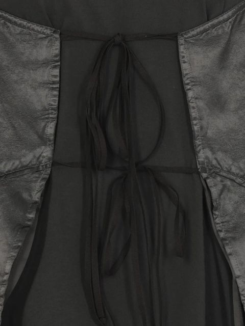 MM6 Maison Margiela lace-up flared dress - Black
