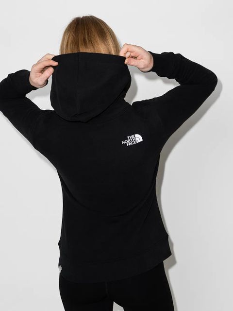 The North Face logo-print drawstring hoodie - Black