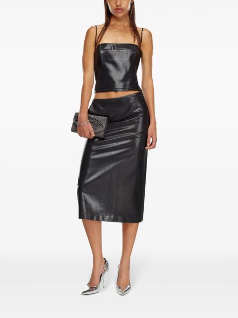 Diesel T-Reasure logo-plaque tank top - Black - zdjęcie produktu nr 2