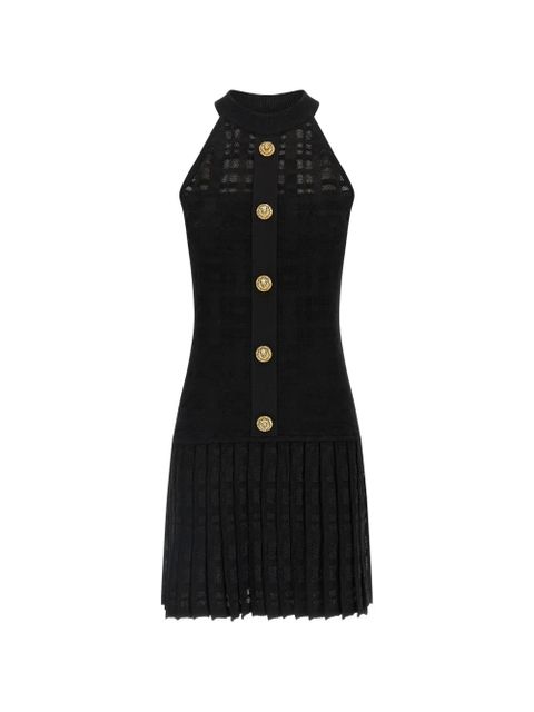 Balmain button knitted mini dress - Black - zdjęcie produktu nr 1