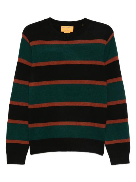 Guest In Residence striped crew-neck sweater - Green - zdjęcie produktu nr 1