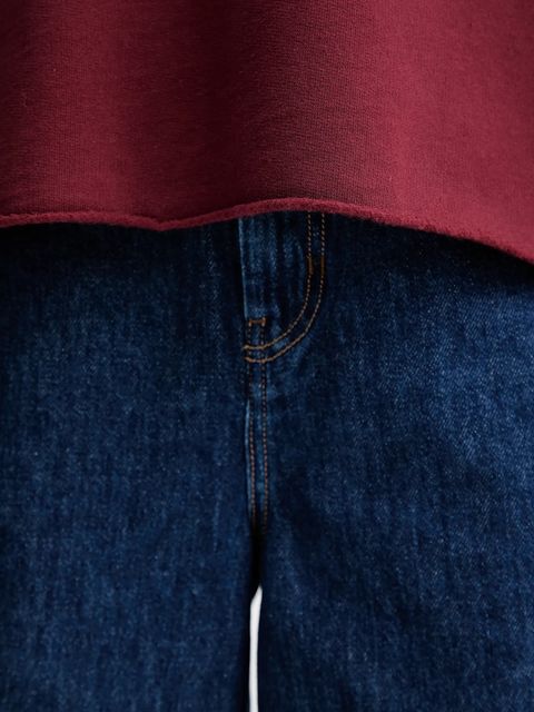 Levi's bluza damska kolor bordowy z aplikacją 003RE