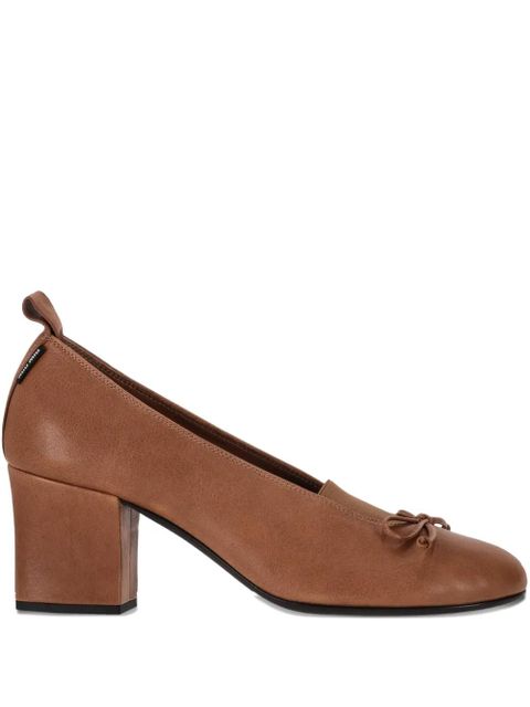 Miu Miu Élan bow-detail pumps - Brown - zdjęcie produktu nr 1