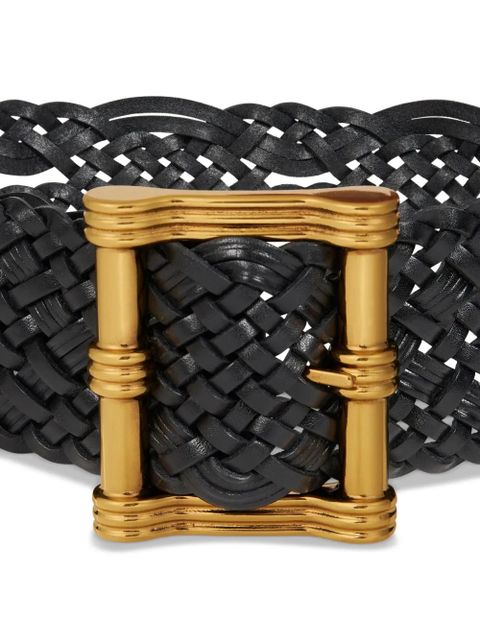 ETRO woven leather belt - Black - zdjęcie produktu nr 2