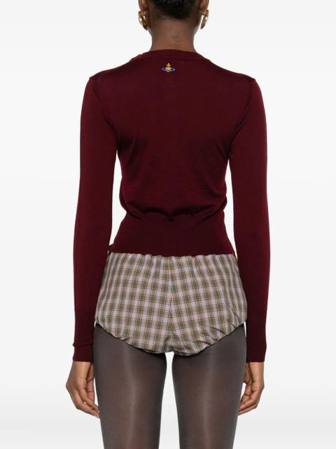 Vivienne Westwood Tit button detail jumper - Red