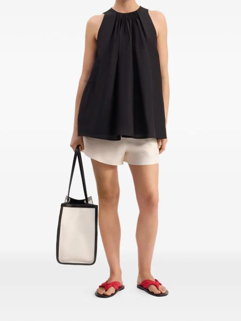 LouLou de Saison Liao flaring gathered blouse - Black - zdjęcie produktu nr 2