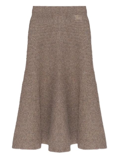 Burberry ribbed-knit flared skirt - Neutrals - zdjęcie produktu nr 1