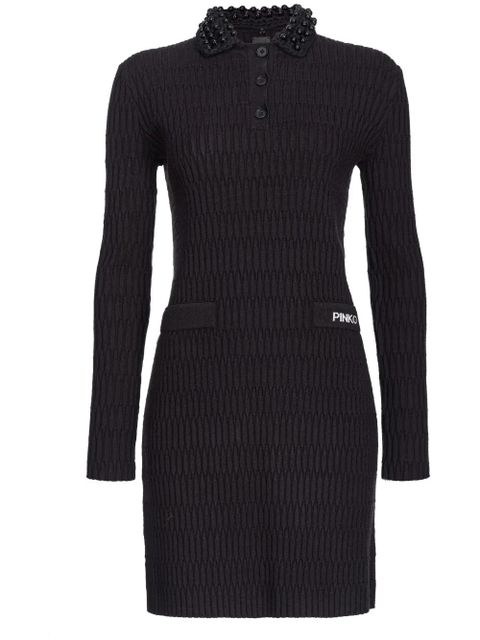 PINKO knitted dress - Black - zdjęcie produktu nr 1