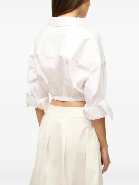 STAUD Lisa crop top - White