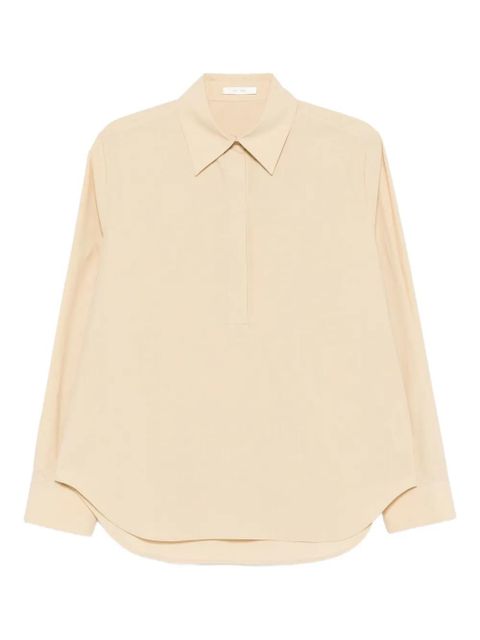 The Row Margan long-sleeve curved hem shirt - Neutrals - zdjęcie produktu nr 1
