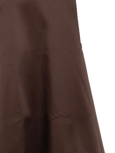 Róhe satin midi skirt - Brown