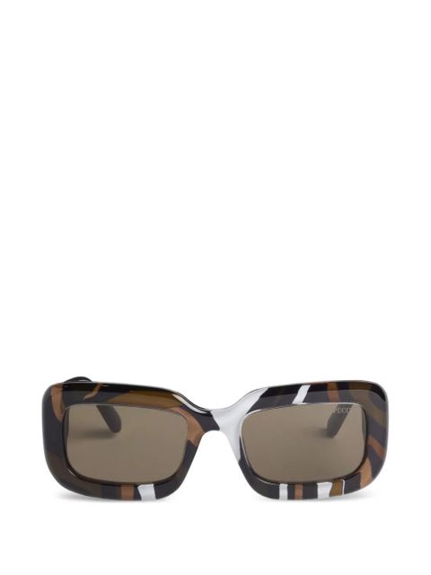PUCCI Marmo rectangular sunglasses - Brown - zdjęcie produktu nr 1