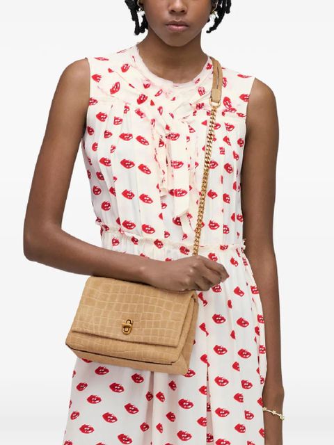 Marc Jacobs The Slim croc suede dual-chain shoulder bag - Brown - zdjęcie produktu nr 2