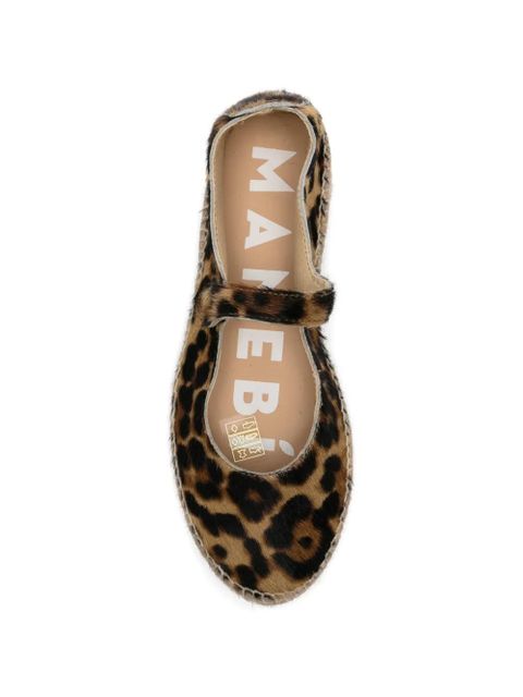 Manebi leopard-print touch-strap espadrilles - Neutrals