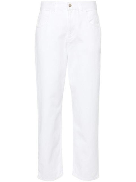 Moncler high-rise cropped jeans - White - zdjęcie produktu nr 1