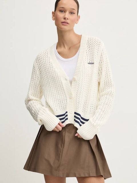 adidas Originals kardigan Cardigan damski kolor beżowy IX1049