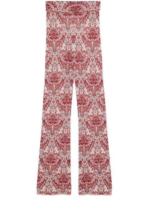 Rabanne paisley jacquard slim trousers - Red - zdjęcie produktu nr 1