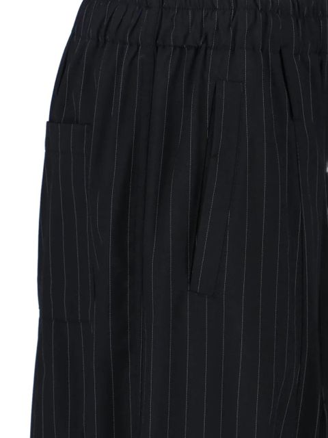 The Frankie Shop Oakdale pinstriped track pants - Black
