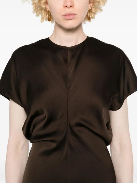 TOTEME Slouch Waist maxi dress - Brown