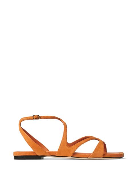 Jimmy Choo Alya ankle strap flat sandals - Orange - zdjęcie produktu nr 1