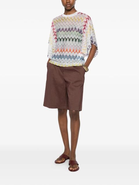 Missoni flutter-sleeve T-shirt - White - zdjęcie produktu nr 2