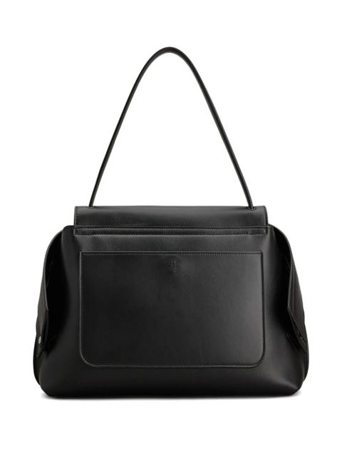 Tod's flap-detail leather shoulder bag - Black - zdjęcie produktu nr 2