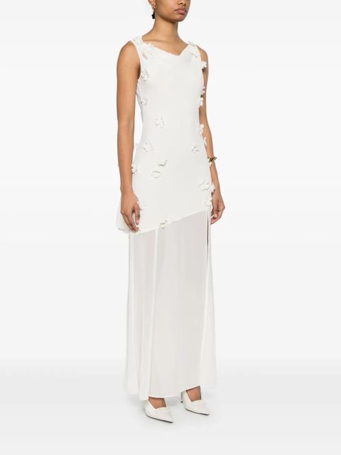 ROTATE BIRGER CHRISTENSEN waterfall maxi dress - Neutrals
