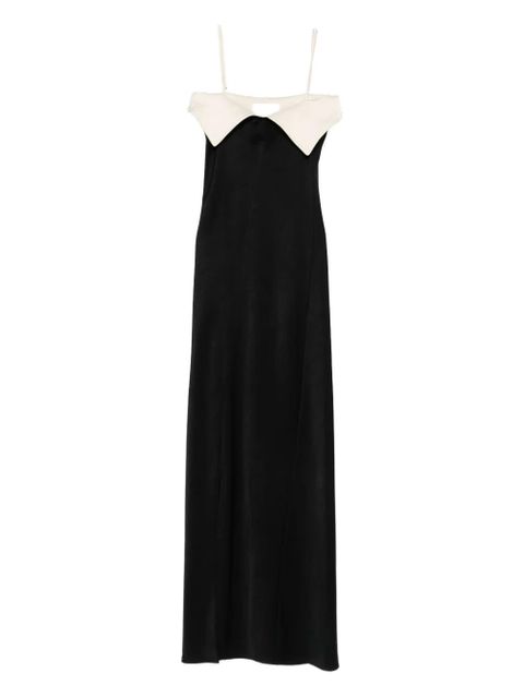 Nanushka folded-neckline maxi dress - Black - zdjęcie produktu nr 1