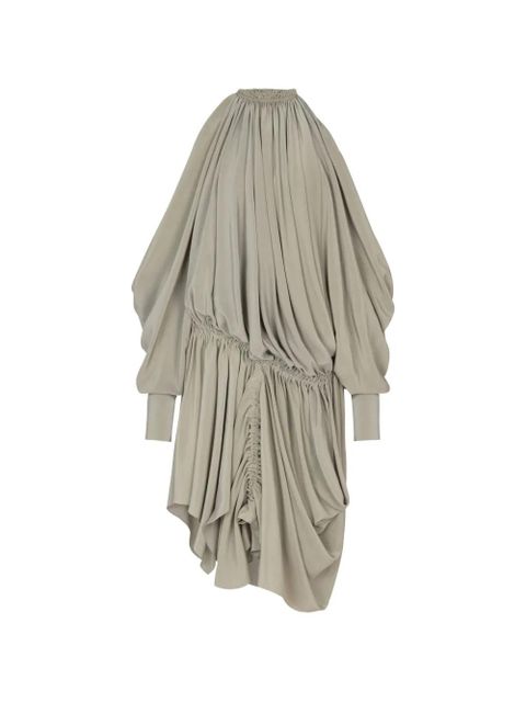 Balmain draped silk crepe mini dress - Green - zdjęcie produktu nr 1