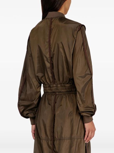 Diesel zip-up bomber jacket - Brown