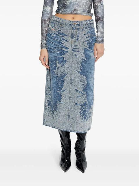 Diesel De-Skye-S maxi skirt - Blue