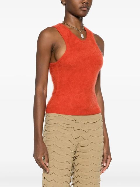Nanushka brushed-knit tank top - Orange - zdjęcie produktu nr 2