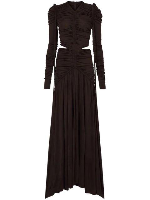 Proenza Schouler cinched cut-out dress - Brown - zdjęcie produktu nr 1